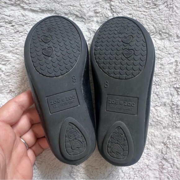 Zoe & Zac | Textured Ballerinas with Bow Accent Dress Shoes | Size 8 - Picture 8 of 8